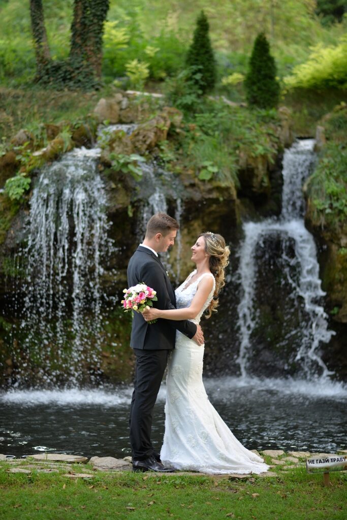 bride, groom, wedding